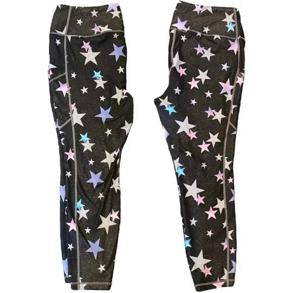 Torrid Active Set: Performance Core Leggings & Purple Off Shoulder Wicking Tee 2 - Picture 10 of 15